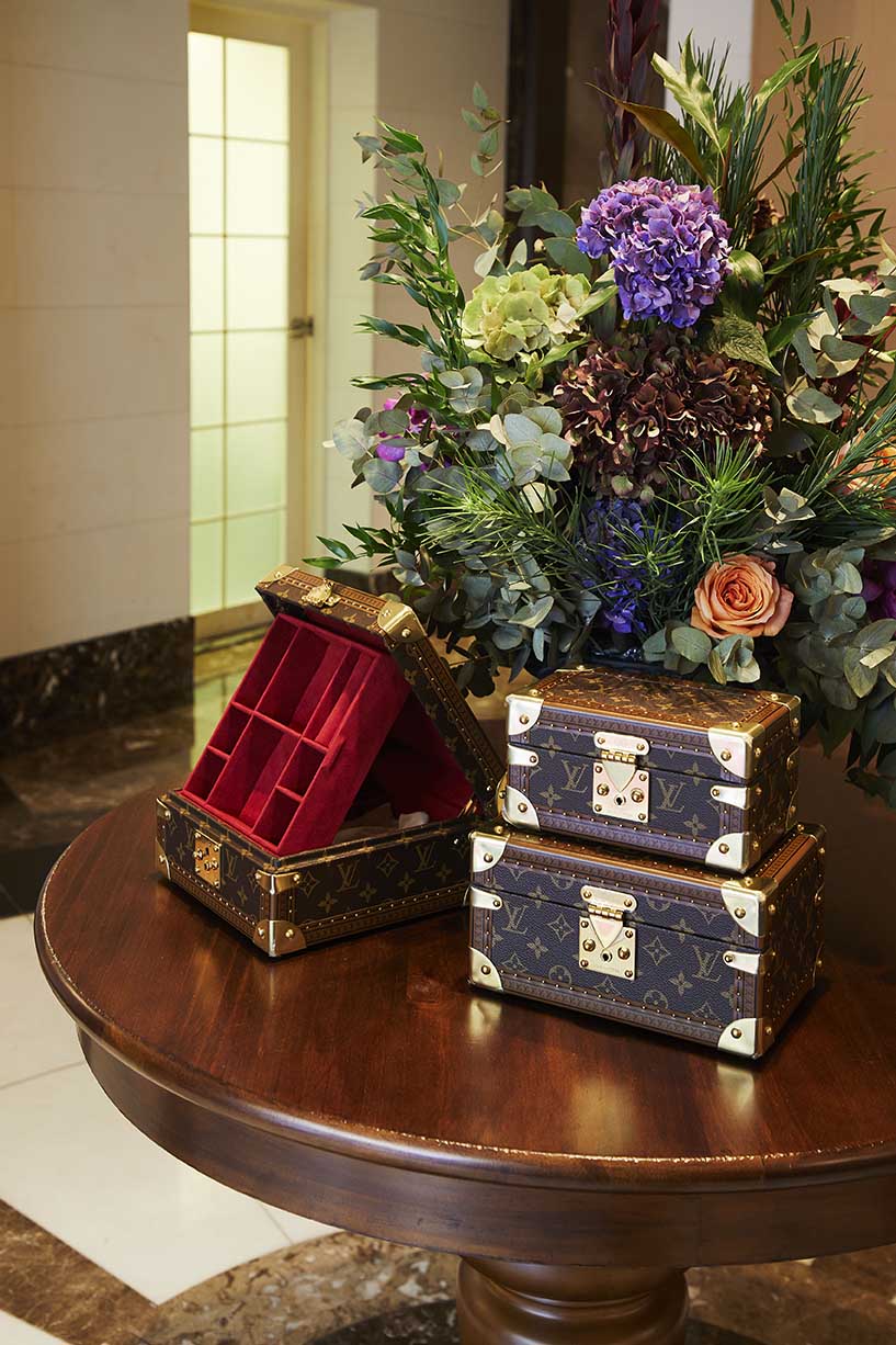 vuitton flower trunk