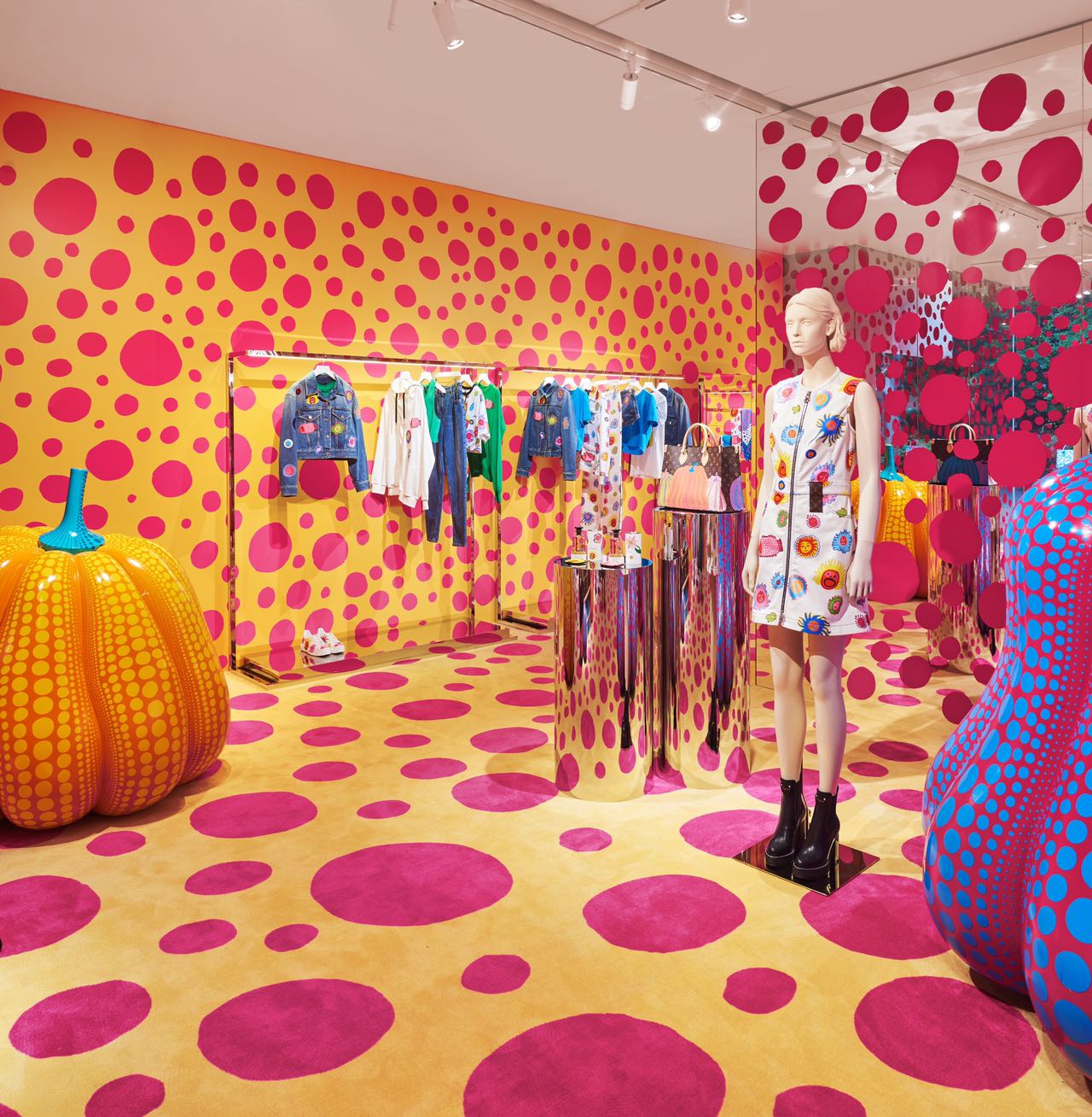 Louis Vuitton x Yayoi Kusama pop-up in Shanghai